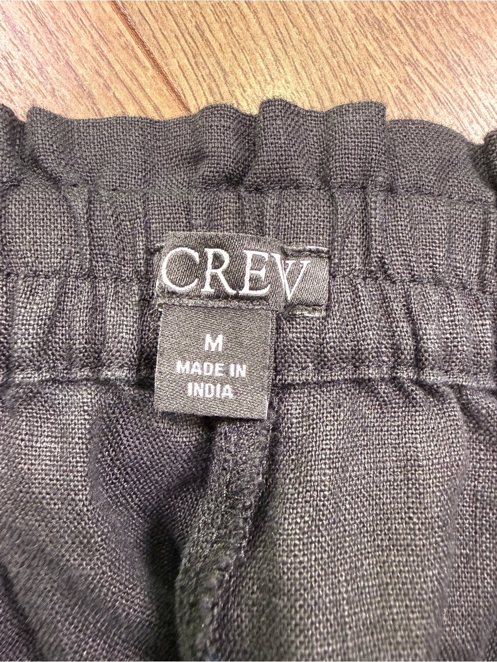 J. Crew Soleil Wide Leg 100% Linen Pants Black Size Medium - Picture 8 of 13